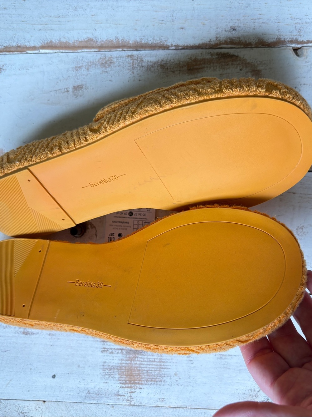 BERKSHA terrycloth pool slides mule sandals orange summer Resortwear sz 7.5 NWT - Picture 10 of 10